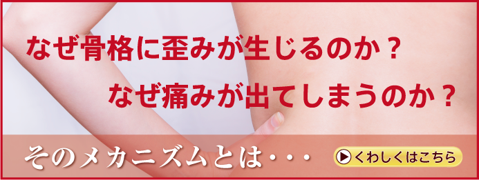 なせ骨格にゆがみが生じるのか？なぜ痛みが出てしまうのか？