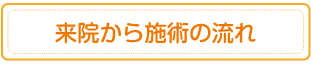 来院から施術の流れ